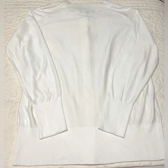 Preston & York White Bling Button Cardigan - Picture 2 of 3